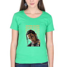 Load image into Gallery viewer, Travis Scott T-Shirt for Women-XS(32 Inches)-flag green-Ektarfa.online
