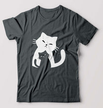 Load image into Gallery viewer, Cat T-Shirt for Men-Steel grey-Ektarfa.online
