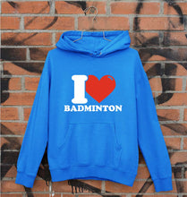 Load image into Gallery viewer, I Love Badminton Unisex Hoodie for Men/Women-Royal Blue-Ektarfa.online
