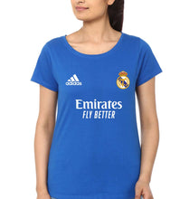 Load image into Gallery viewer, Real Madrid 2021-22 T-Shirt for Women-Royal Blue-Ektarfa.online
