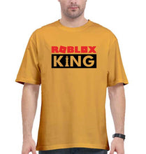 Load image into Gallery viewer, Roblox Oversized T-Shirt for Men-Golden Yellow-Ektarfa.online
