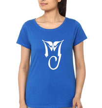 Load image into Gallery viewer, Michael Jackson (MJ) T-Shirt for Women-Royal Blue-Ektarfa.online
