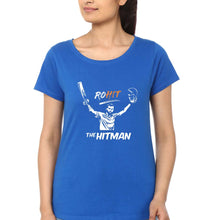 Load image into Gallery viewer, Rohit Sharma T-Shirt for Women-Royal Blue-Ektarfa.online
