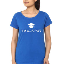 Load image into Gallery viewer, IIM Udaipur T-Shirt for Women-Royal Blue-Ektarfa.online
