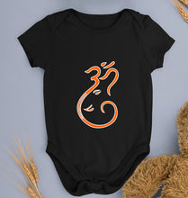 Load image into Gallery viewer, Ganpati JI(Ganesh) Kids Romper For Baby Boy/Girl-0-5 Months(18 Inches)-Black-Ektarfa.online
