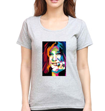 Load image into Gallery viewer, Janis Joplin T-Shirt for Women-Grey Melange-Ektarfa.online
