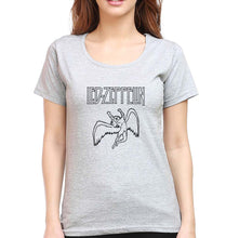 Load image into Gallery viewer, Led Zeppelin T-Shirt for Women-Grey Melange-Ektarfa.online
