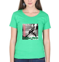 Load image into Gallery viewer, London Calling T-Shirt for Women-flag green-Ektarfa.online
