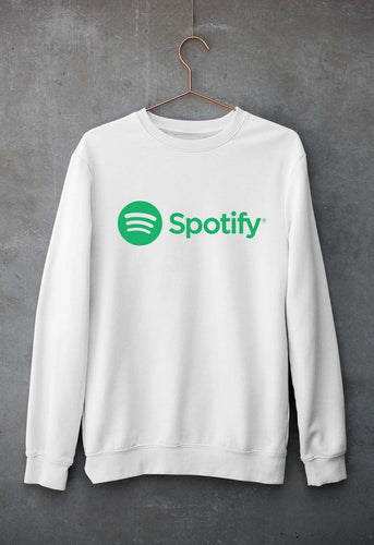 Spotify Unisex Sweatshirt for Men/Women-White-Ektarfa.online