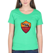 Load image into Gallery viewer, A.S. Roma T-Shirt for Women-flag green-Ektarfa.online
