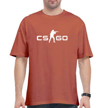 Load image into Gallery viewer, Counter-strike Global Offensive(CS GO) Oversized T-Shirt for Men-Coral-Ektarfa.online
