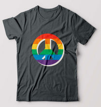Load image into Gallery viewer, Peace Pride T-Shirt for Men-Steel grey-Ektarfa.online
