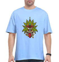 Load image into Gallery viewer, Tiki Joint Oversized T-Shirt for Men-Baby Blue-Ektarfa.online
