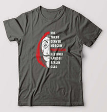 Load image into Gallery viewer, Money Heist T-Shirt for Men-Charcoal-Ektarfa.online

