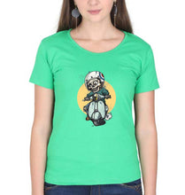 Load image into Gallery viewer, Skull T-Shirt for Women-flag green-Ektarfa.online
