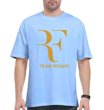 Load image into Gallery viewer, Roger Federer Oversized T-Shirt for Men-Baby Blue-Ektarfa.online

