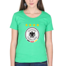Load image into Gallery viewer, Germany Football T-Shirt for Women-Flag Green-Ektarfa.online
