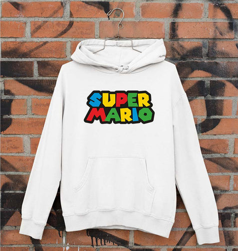 Super Mario Unisex Hoodie for Men/Women-White-Ektarfa.online
