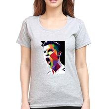 Load image into Gallery viewer, Cristiano Ronaldo CR7 T-Shirt for Women-Grey Melange-Ektarfa.online
