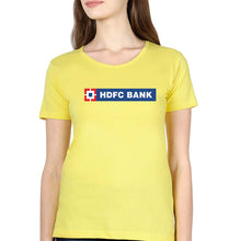 Load image into Gallery viewer, HDFC Bank T-Shirt for Women-Yellow-Ektarfa.online

