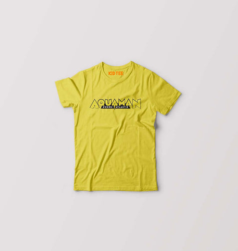 Aqua Man Kids T-Shirt for Boy/Girl-Yellow-Ektarfa.online