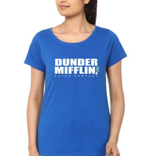 Load image into Gallery viewer, Dunder Mifflin T-Shirt for Women-Royal Blue-Ektarfa.online
