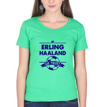 Load image into Gallery viewer, Erling Haaland T-Shirt for Women-flag green-Ektarfa.online

