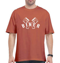 Load image into Gallery viewer, Biker Oversized T-Shirt for Men-Coral-Ektarfa.online
