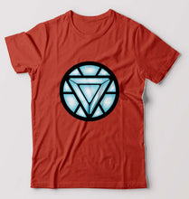 Load image into Gallery viewer, ARC REACTOR Iron Man Superhero T-Shirt for Men-Brick Red-Ektarfa.online
