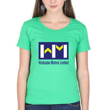 Load image into Gallery viewer, Hindustan Motors Limited T-Shirt for Women-Flag Green-Ektarfa.online
