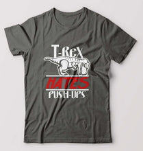 Load image into Gallery viewer, T-Rex Gym Funny T-Shirt for Men-Charcoal-Ektarfa.online
