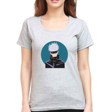 Load image into Gallery viewer, Gojo Satoru Anime T-Shirt for Women-Grey Melange-Ektarfa.online
