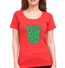 Load image into Gallery viewer, keep calm and vape on T-Shirt for Women-Red-Ektarfa.online
