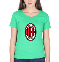 Load image into Gallery viewer, A.C. Milan T-Shirt for Women-flag green-Ektarfa.online
