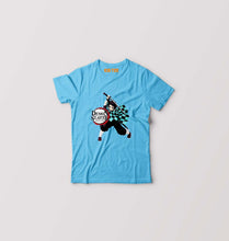 Load image into Gallery viewer, Demon Slayer Kids T-Shirt for Boy/Girl-Light Blue-Ektarfa.online
