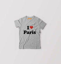 Load image into Gallery viewer, I Love Paris Kids T-Shirt for Boy/Girl-Grey-Ektarfa.online
