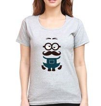 Load image into Gallery viewer, Minion T-Shirt for Women-Grey Melange-Ektarfa.online
