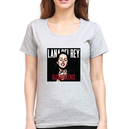 Lana Del Rey T-Shirt for Women-Grey Melange-Ektarfa.online