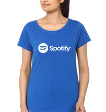 Load image into Gallery viewer, Spotify T-Shirt for Women-Royal Blue-Ektarfa.online
