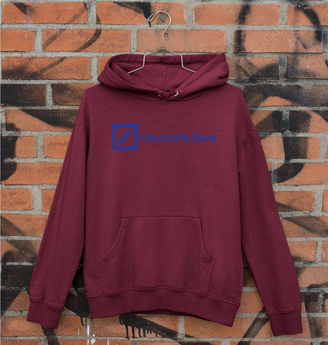 Deutsche Bank Unisex Hoodie for Men/Women-Maroon-Ektarfa.online