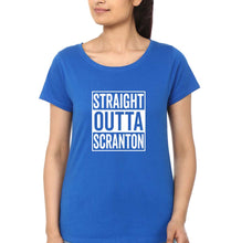 Load image into Gallery viewer, Straight Outta Scranton T-Shirt for Women-Royal Blue-Ektarfa.online
