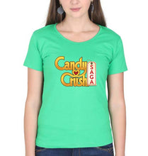 Load image into Gallery viewer, Candy Crush T-Shirt for Women-Flag Green-Ektarfa.online
