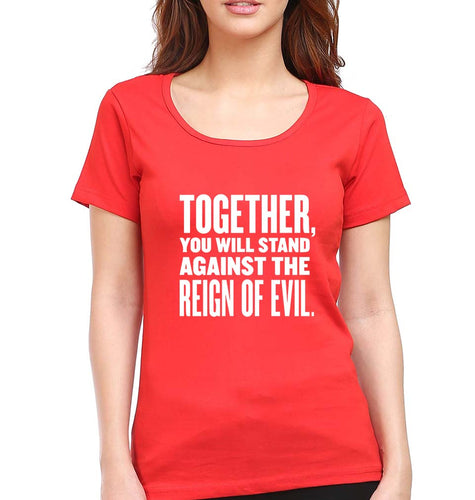 Reign-of-evil T-Shirt for Women-Red-Ektarfa.online