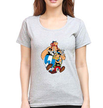 Load image into Gallery viewer, Asterix T-Shirt for Women-Grey Melange-Ektarfa.online
