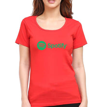 Load image into Gallery viewer, Spotify T-Shirt for Women-Red-Ektarfa.online

