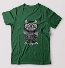 Load image into Gallery viewer, Owl T-Shirt for Men-Dark Green-Ektarfa.online

