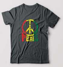 Load image into Gallery viewer, Bob Marley Peace T-Shirt for Men-Steel grey-Ektarfa.online

