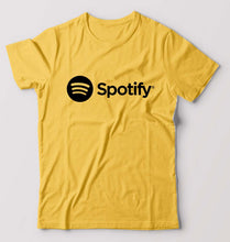 Load image into Gallery viewer, Spotify T-Shirt for Men-Golden Yellow-Ektarfa.online
