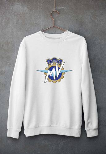 MV Agusta Unisex Sweatshirt for Men/Women-White-Ektarfa.online