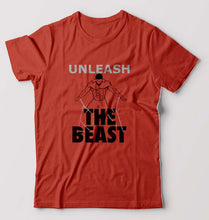 Load image into Gallery viewer, Gym Beast T-Shirt for Men-Brick Red-Ektarfa.online
